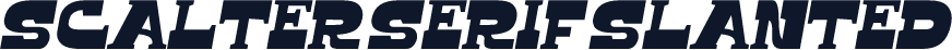 Scalter Serif Slanted