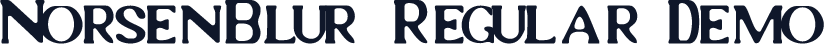 NorsenBlur-Regular Demo