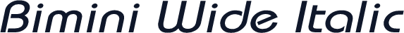 Bimini Wide Italic