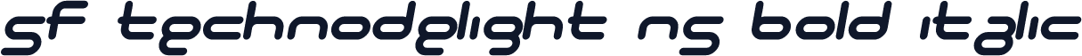 SF Technodelight NS Bold Italic