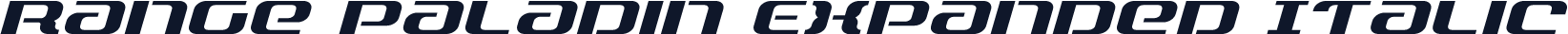 Range Paladin Expanded Italic