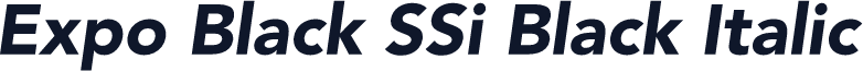 Expo Black SSi Black Italic