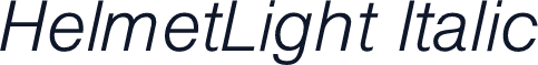 HelmetLight Italic