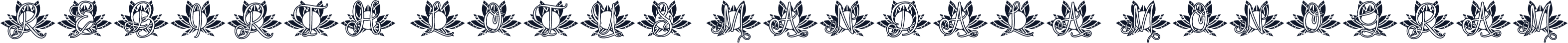 Rebirth Lotus Mandala Monogram