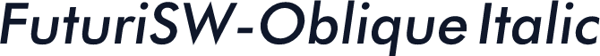 FuturiSW-Oblique Italic
