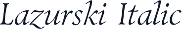 Lazurski Italic