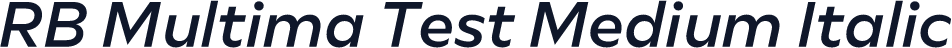 RB Multima Test Medium Italic
