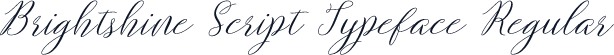 Brightshine Script Typeface Regular