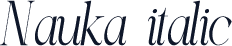Nauka italic
