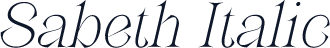 Sabeth Italic