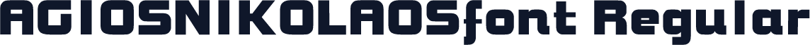 AGIOSNIKOLAOSfont Regular
