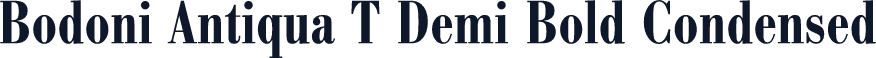 Bodoni Antiqua T Demi Bold Condensed
