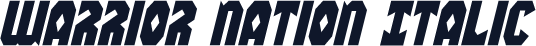 Warrior Nation Italic