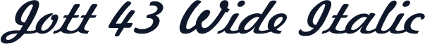 Jott 43 Wide Italic
