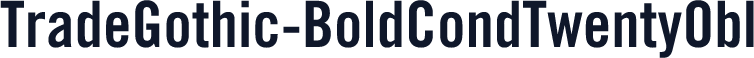 TradeGothic-BoldCondTwentyObl
