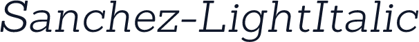Sanchez-LightItalic