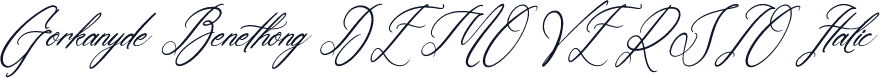 Gorkanyde Benethong DEMO VERSIO Italic