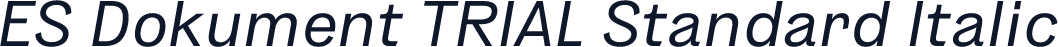 ES Dokument TRIAL Standard Italic