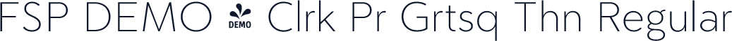 FSP DEMO - Clrk Pr Grtsq Thn Regular