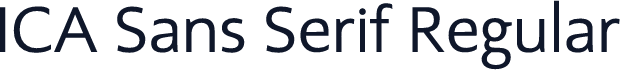 ICA Sans Serif Regular
