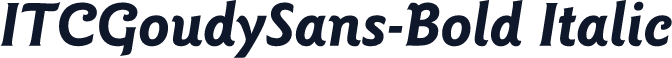 ITCGoudySans-Bold Italic
