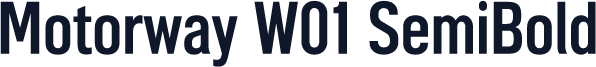 Motorway W01 SemiBold