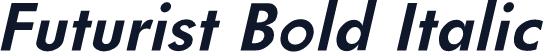 Futurist Bold Italic