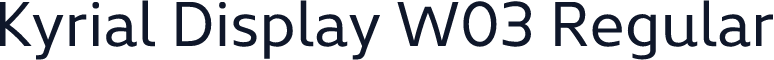 Kyrial Display W03 Regular