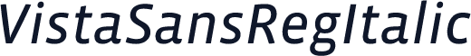 VistaSansRegItalic