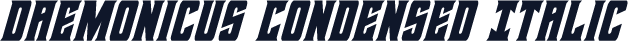 Daemonicus Condensed Italic