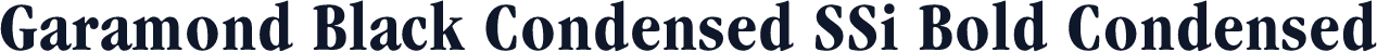 Garamond Black Condensed SSi Bold Condensed