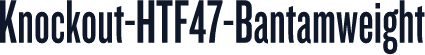 Knockout-HTF47-Bantamweight