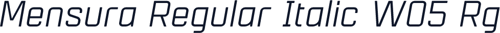Mensura Regular Italic W05 Rg