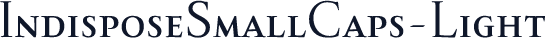 IndisposeSmallCaps-Light
