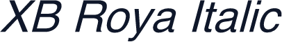 XB Roya Italic