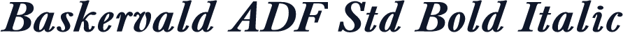 Baskervald ADF Std Bold Italic