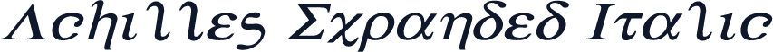 Achilles Expanded Italic
