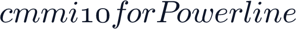 cmmi10 for Powerline