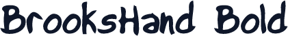 BrooksHand Bold