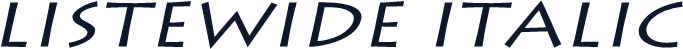 ListeWide Italic