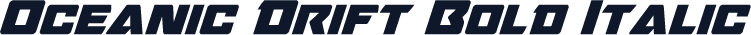 Oceanic Drift Bold Italic
