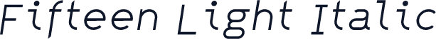Fifteen Light Italic