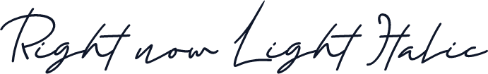 Right now Light Italic