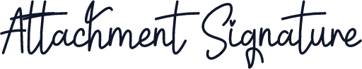 Attachment Signature