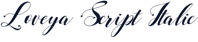 Loveya Script Italic