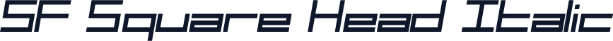 SF Square Head Italic