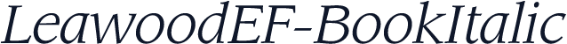 LeawoodEF-BookItalic