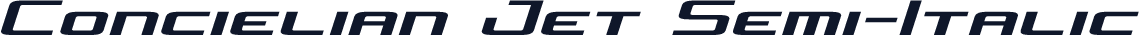 Concielian Jet Semi-Italic