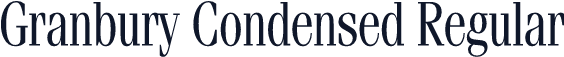 Granbury Condensed Regular