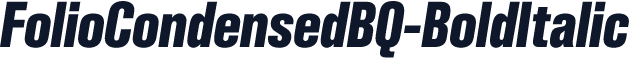 FolioCondensedBQ-BoldItalic